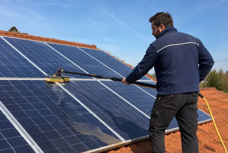 Nettoyage et entretien de panneaux solaires à Esparron